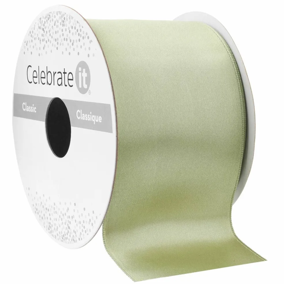 2.5" x 10yd. Satin Wired Ribbon by Celebrate It® Classic