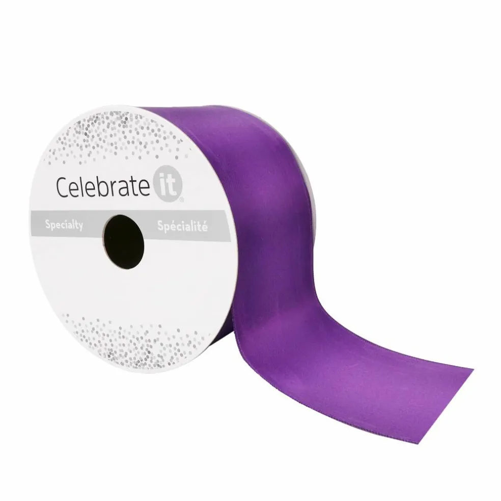2.5" x 10yd. Satin Wired Ribbon by Celebrate It® Specialty