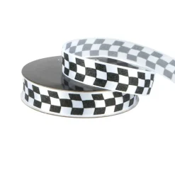 5/8" x 4yd. Wavy Black & White Check Ribbon by Celebrate It®