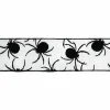 2.5" x 6.6yd. White & Black Spiders Wired Taffeta Ribbon by Celebrate It®
