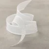 1" x 5yd. White Sheer Polka Dot Ribbon by Celebrate It™ Classic