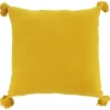 18" x 18" Yellow Pillow with Tassels by Ashland®