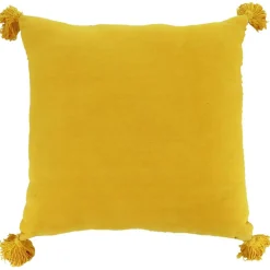 18" x 18" Yellow Pillow with Tassels by Ashland®