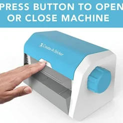 Xyron Create-a-Sticker, 5" Sticker and Label Maker Machine for Small Business and DIY Crafts, Includes Permanent Adhesive, Pre-Loaded (0501-05-10A), 9.055" x 5.709" x 5.906"