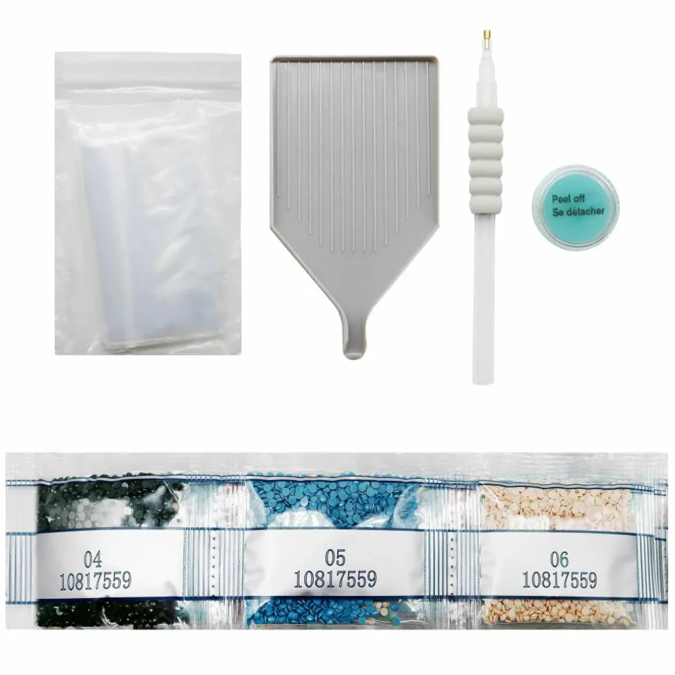 11" x 14" Zebra & Leopard Diamond Art Kit by Make Market®