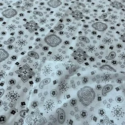 1 Yard Bandana Print Poly Cotton Fabric Sewing and Crafting 58" Wide