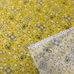 1 Yard Bandana Print Poly Cotton Fabric Sewing and Crafting 58