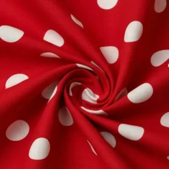 1 Yard Big Polka Dot Printed Poly Cotton Fabric 59 Inches Wide