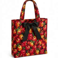 1 Yard Black Apple Printed Poly Cotton Fabric 59/60 Inch Width