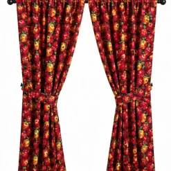 1 Yard Black Apple Printed Poly Cotton Fabric 59/60 Inch Width