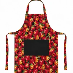 1 Yard Black Apple Printed Poly Cotton Fabric 59/60 Inch Width