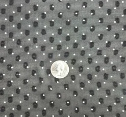 1 Yard Black or Ivory Clip Dot Chiffon Lightweight Sheer Polyester Fabric 57/58