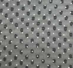 1 Yard Black or Ivory Clip Dot Chiffon Lightweight Sheer Polyester Fabric 57/58