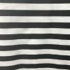 1 yard Black & White Stripe Poly Cotton Fabric 1″ for Sewing Home Decor Apparel 59/60 Inch Width