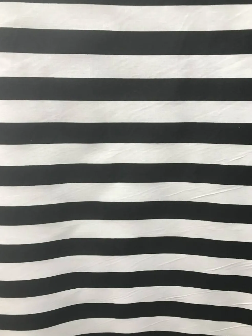1 yard Black & White Stripe Poly Cotton Fabric 1″ for Sewing Home Decor Apparel 59/60 Inch Width