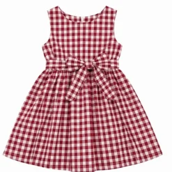 1 Yard Burgundy 1/8 Inch Gingham Poly Cotton Fabric 58/59 Inch Wide