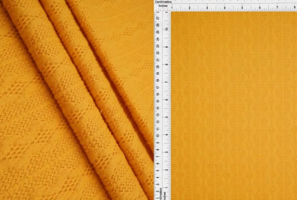 1 Yard Cable Knit Jacquard Sweater Fabric Heavyweight Stretch Knit 58/60" Wide