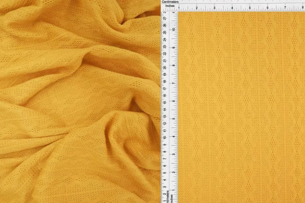 1 Yard Cable Knit Jacquard Sweater Fabric Heavyweight Stretch Knit 58/60" Wide