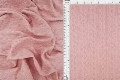 1 Yard Cable Knit Jacquard Sweater Fabric Heavyweight Stretch Knit 58/60