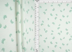 1 Yard Cotton Feel 2x2 Rib Knit Fabric Bow Print 58/59" Wide Poly