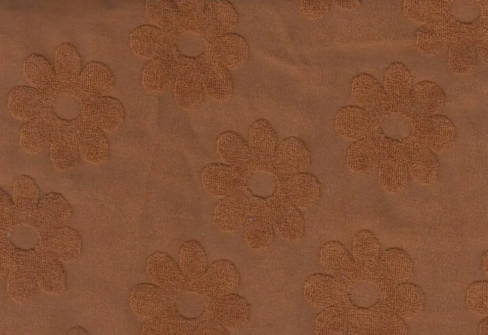 1 Yard Daisy Floral Jacquard Knit Fabric for Apparel 58/60" Wide
