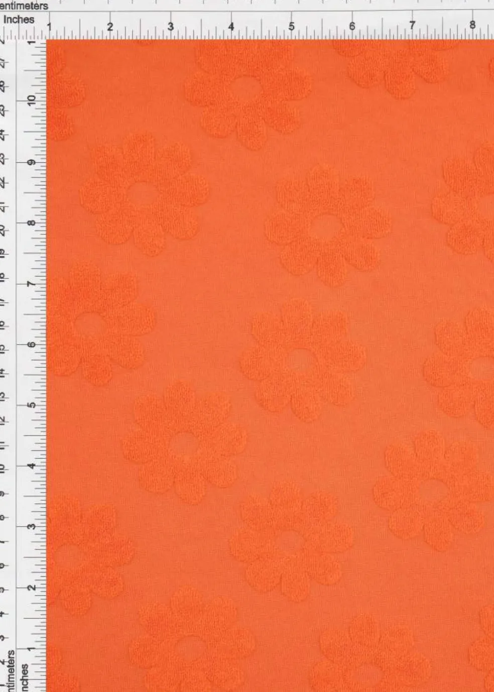 1 Yard Daisy Floral Jacquard Knit Fabric for Apparel 58/60" Wide