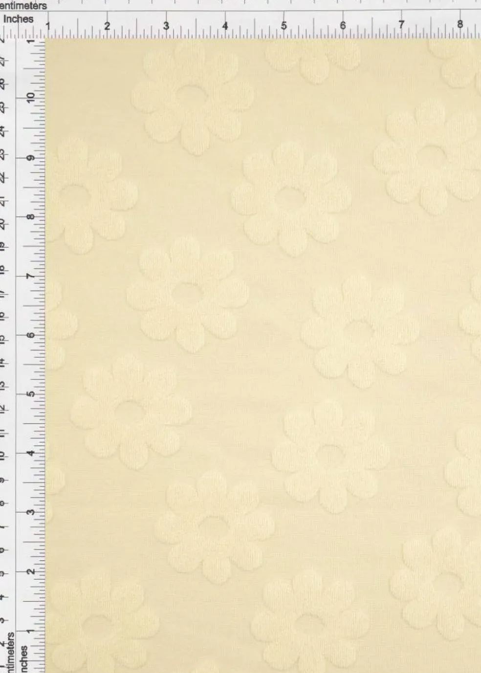 1 Yard Daisy Floral Jacquard Knit Fabric for Apparel 58/60" Wide