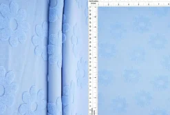 1 Yard Daisy Floral Jacquard Knit Fabric for Apparel 58/60