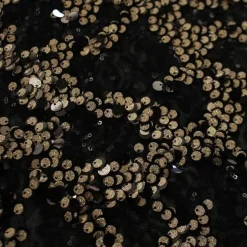 1 Yard Fame Stretch Mesh Embroidered Sequin 2 Way Stretch Dancewear Fabric 50 Inch Width