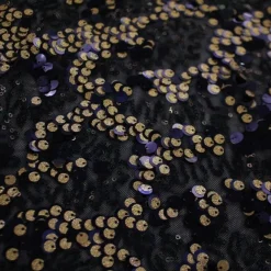 1 Yard Fame Stretch Mesh Embroidered Sequin 2 Way Stretch Dancewear Fabric 50 Inch Width