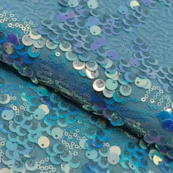 1 Yard Fame Stretch Mesh Embroidered Sequin 2 Way Stretch Dancewear Fabric 50 Inch Width