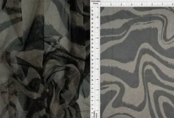 1 Yard Geometric Mesh Stretch Fabric Sheer Lightweight 54" Wide ideal For Apparel