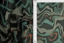 1 Yard Geometric Mesh Stretch Fabric Sheer Lightweight 54" Wide ideal For Apparel