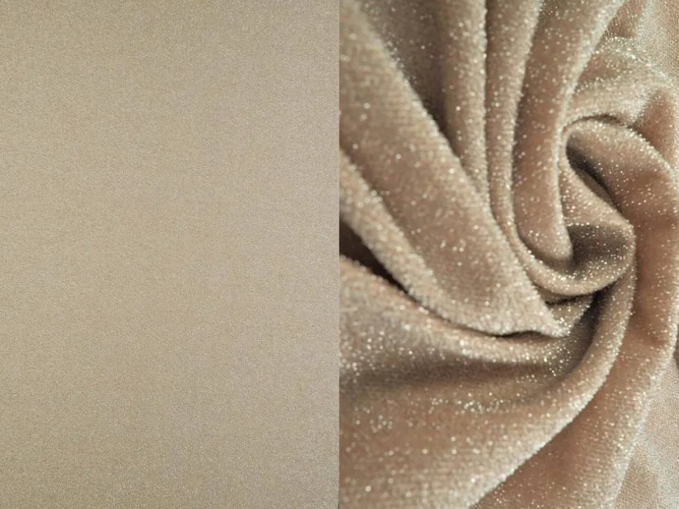 1 Yard Glitter Jersey Knit Fabric with Lurex 58/60″ Wide Stretch Blend