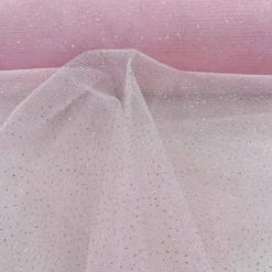 1 Yard Glitter Mesh Fabric 100% Polyester Sheer Sparkle 60