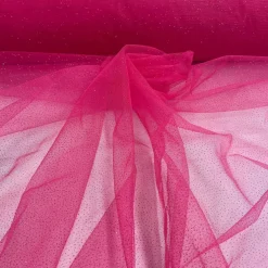 1 Yard Glitter Mesh Fabric 100% Polyester Sheer Sparkle 60