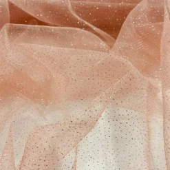 1 Yard Glitter Mesh Fabric 100% Polyester Sheer Sparkle 60