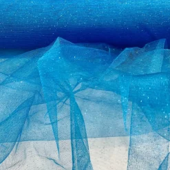 1 Yard Glitter Mesh Fabric 100% Polyester Sheer Sparkle 60