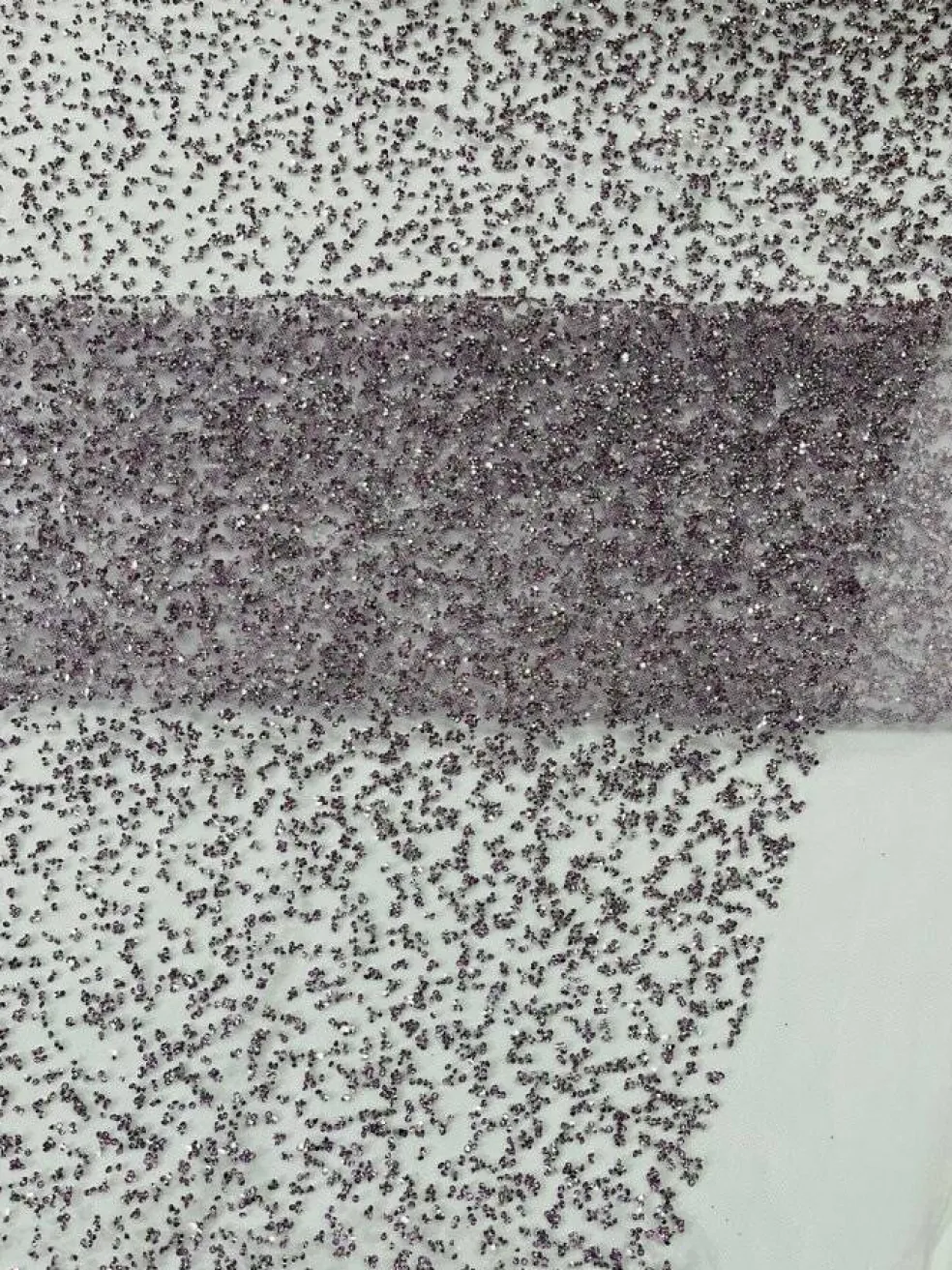 1 Yard Glitter Rhinestone Mesh Fabric Sparkly Sheer Material for Costumes, Gowns & Decor