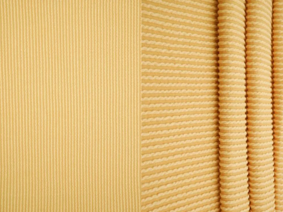 1 Yard Jacquard Double Knit Rib Stretch Fabric 230 GSM 52" Wide