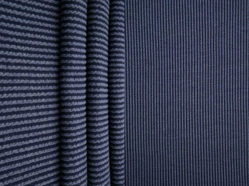 1 Yard Jacquard Double Knit Rib Stretch Fabric 230 GSM 52" Wide