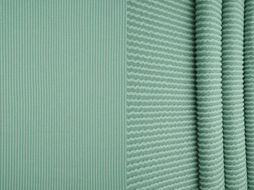 1 Yard Jacquard Double Knit Rib Stretch Fabric 230 GSM 52" Wide
