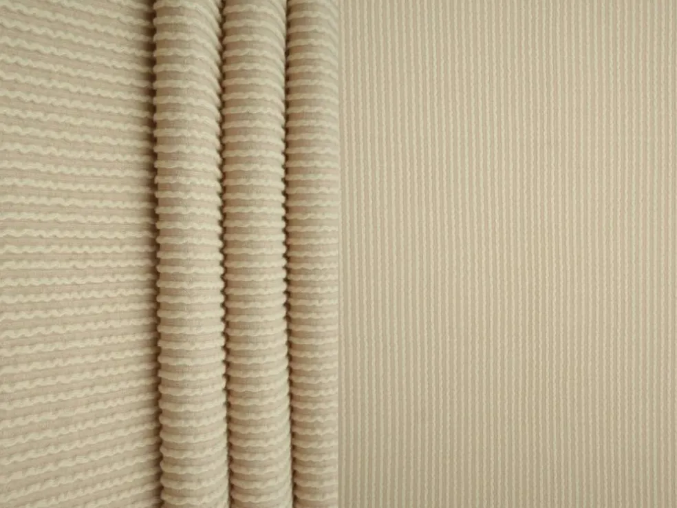 1 Yard Jacquard Double Knit Rib Stretch Fabric 230 GSM 52" Wide