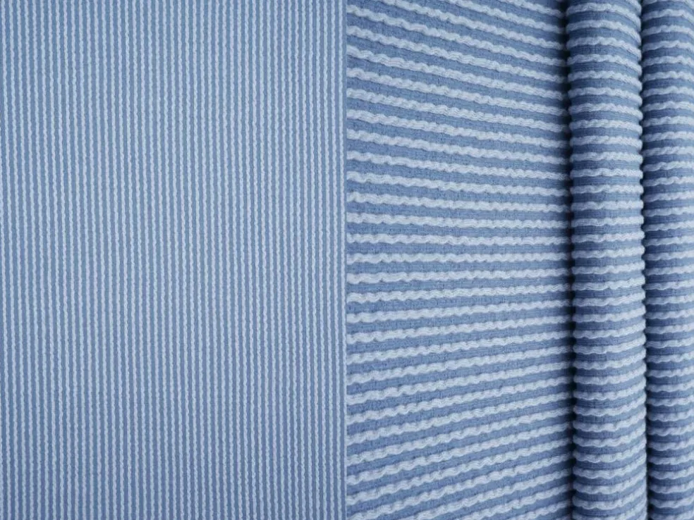 1 Yard Jacquard Double Knit Rib Stretch Fabric 230 GSM 52" Wide