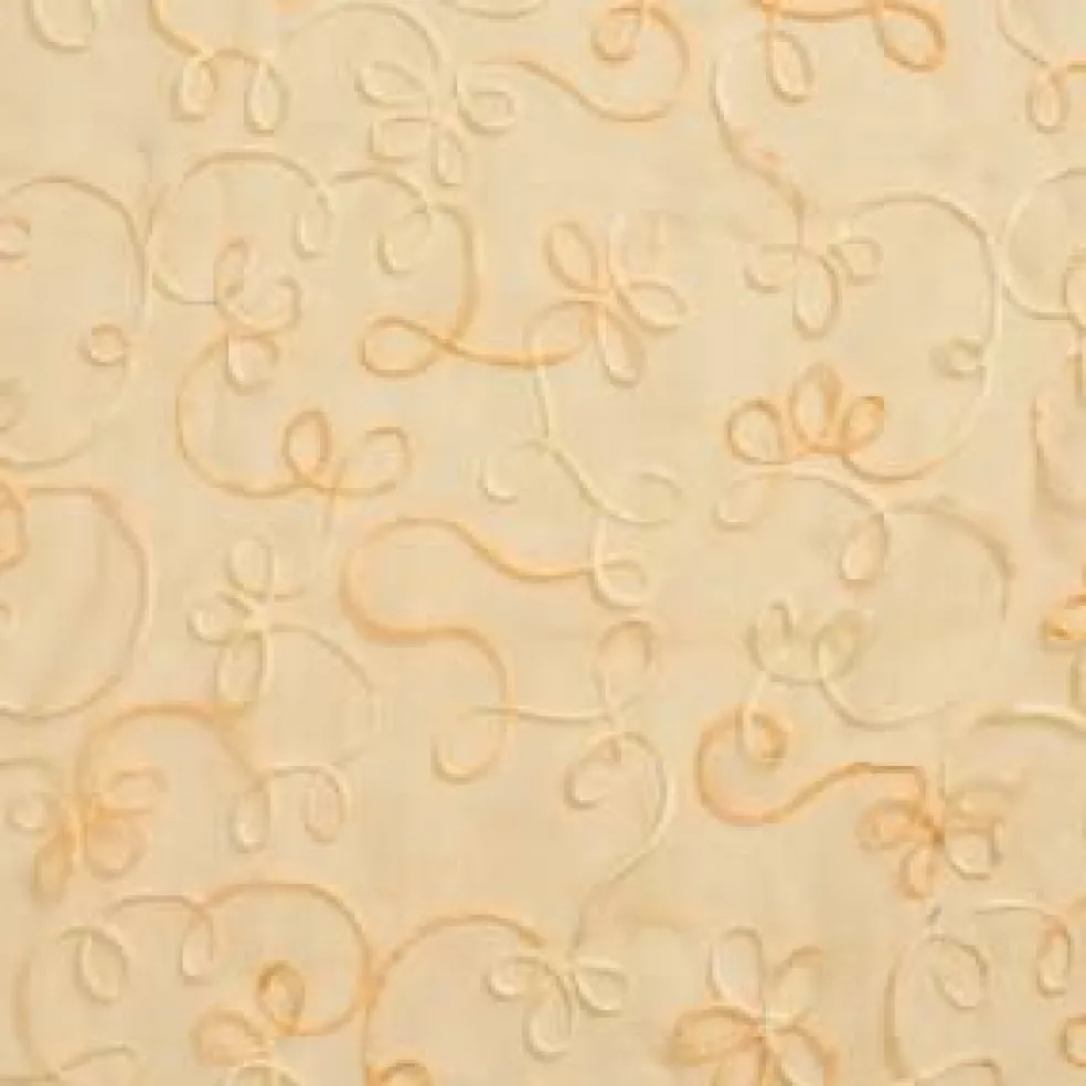 1 Yard Lightweight Polyester Performance Sheer Fabric Fade Resistant Champagne