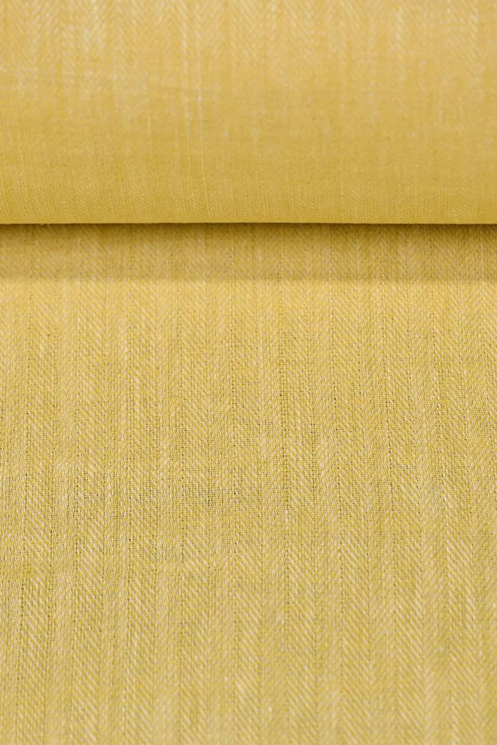 1 Yard Linen Novelty Herringbone Yarn Dyed Fabric Honey Color 54" Width