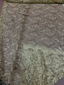 1 Yard Mango Shape Double Sided Border Lace Fabric 54