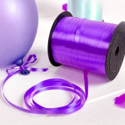 1000-Yard Metallic Holographic Curling Ribbon Spools (4-Pack) - 5mm Crimson, Emerald, Gold & Silver Balloon String for Holiday Gift Wrapping, Bouquets & Crafts