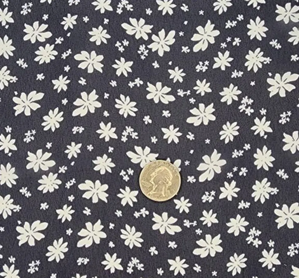 1 Yard Navy or Ivory Hi Multi Chiffon Sheer Lightweight Polyester Fabric 58/60" Wide