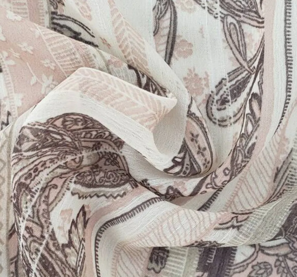1 Yard Neutral Yoryu Chiffon Sheer Apparel Fabric 56/58" Wide
